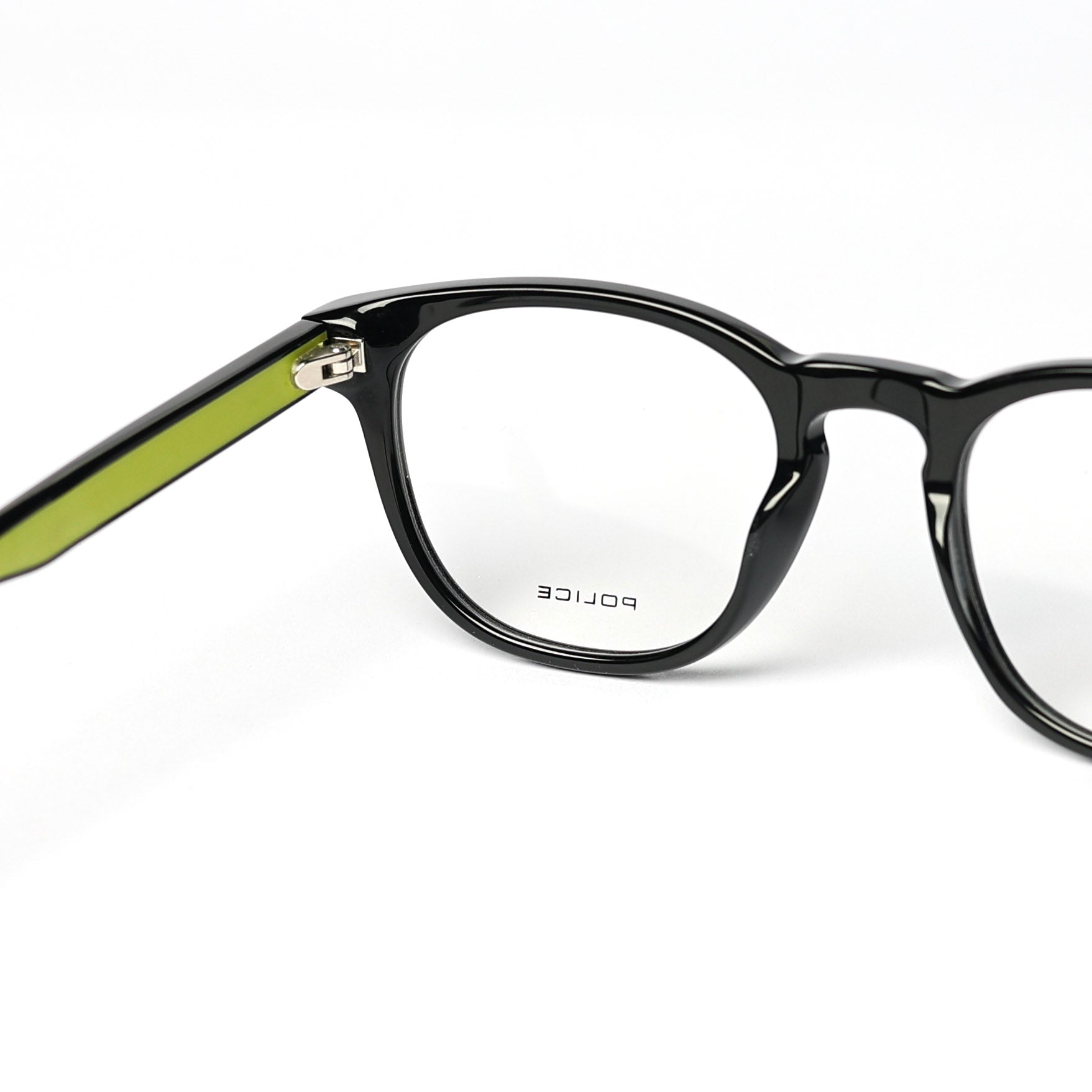 Round Black Glossy Eyeglasses