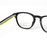 Round Black Glossy Eyeglasses