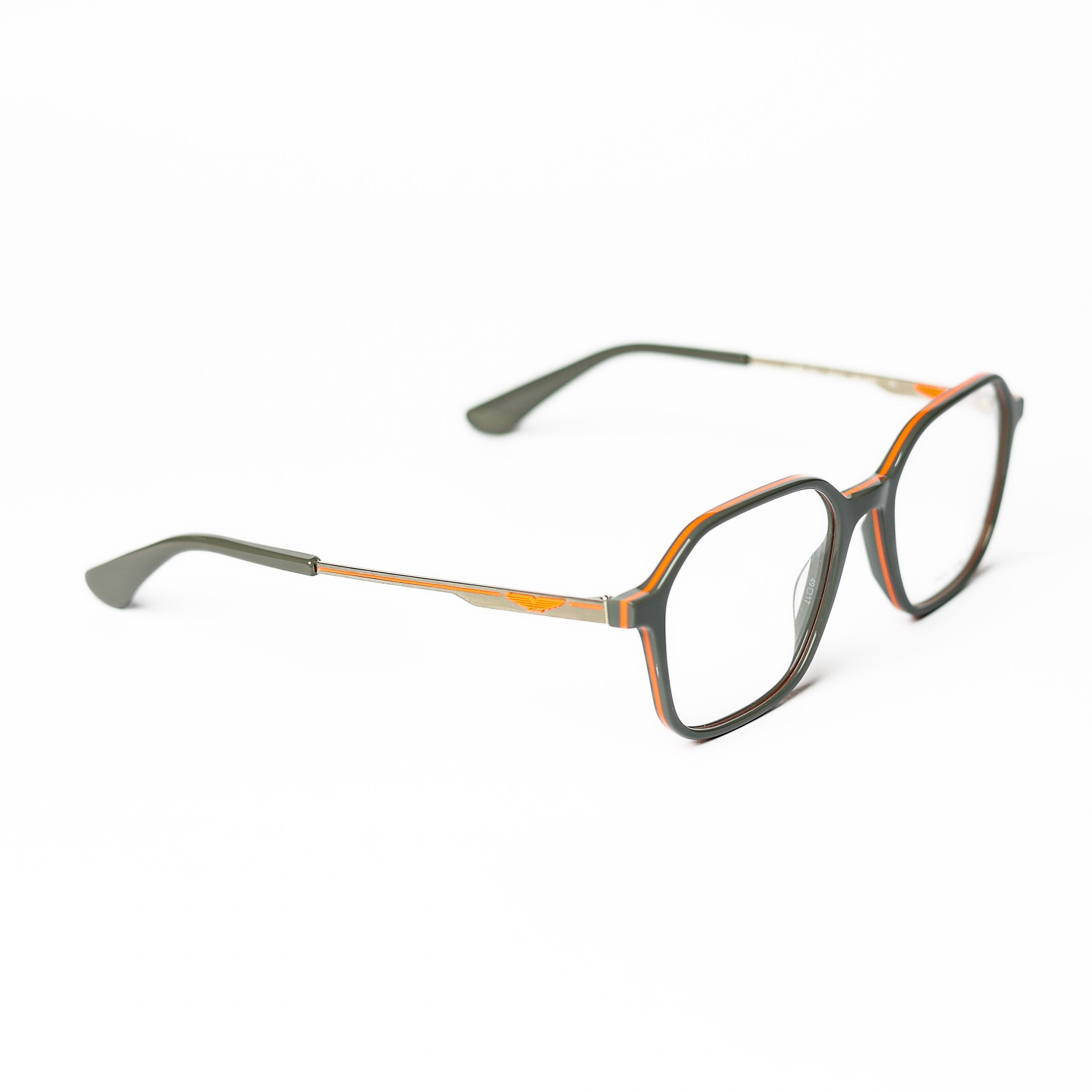 Square Matte Gray Eyeglasses