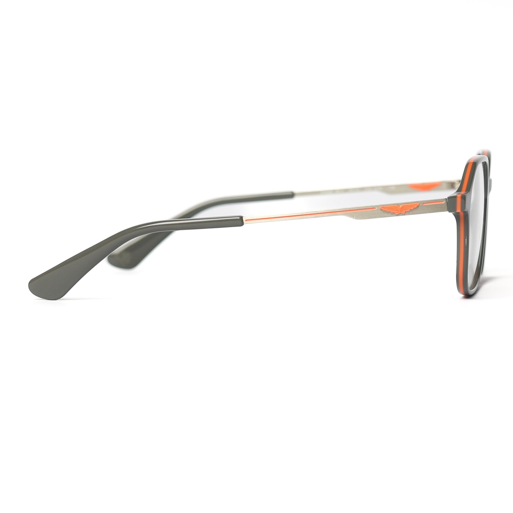 Square Matte Gray Eyeglasses