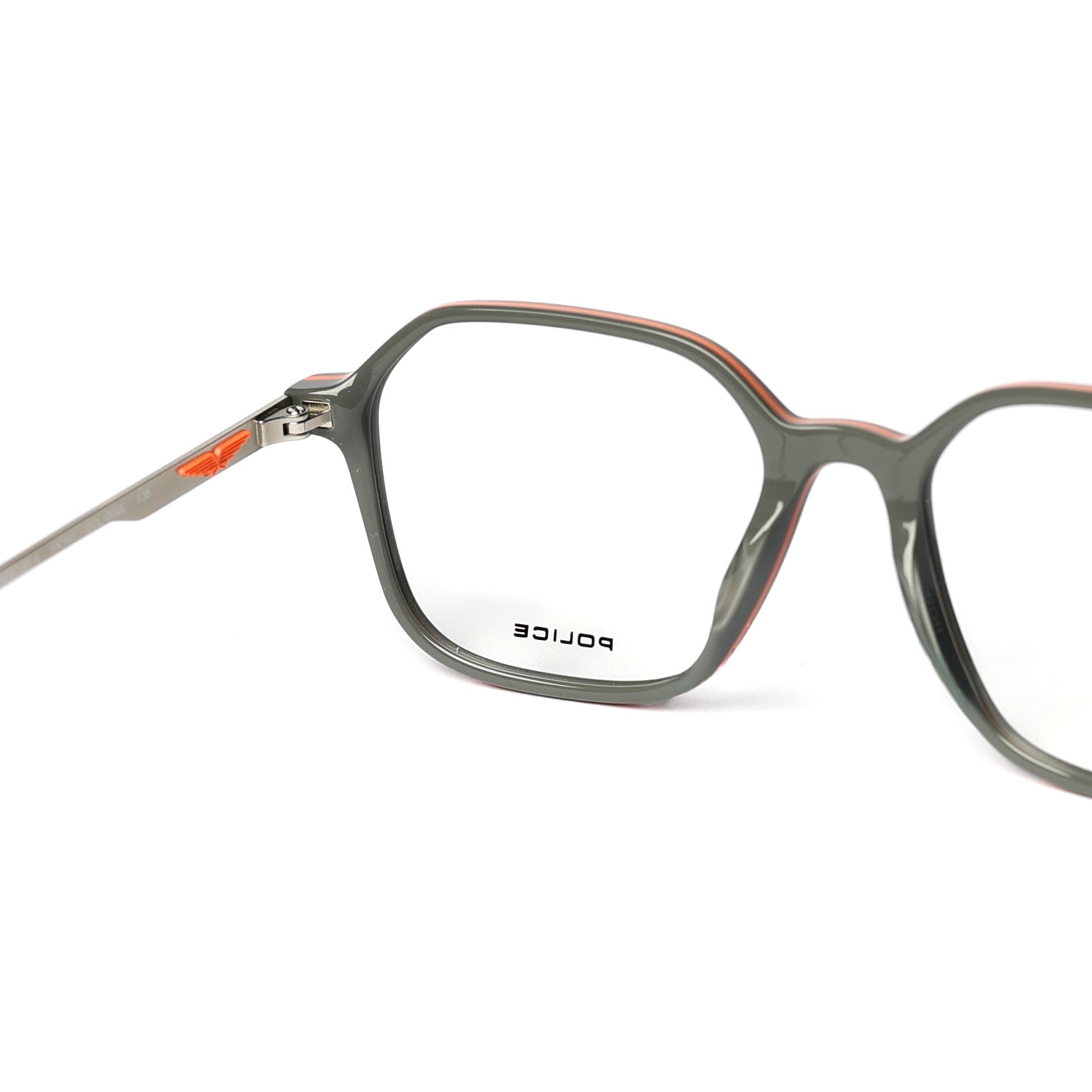 Square Matte Gray Eyeglasses