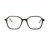 Square Dark Green Eyeglasses