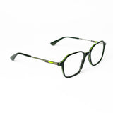 Square Dark Green Eyeglasses