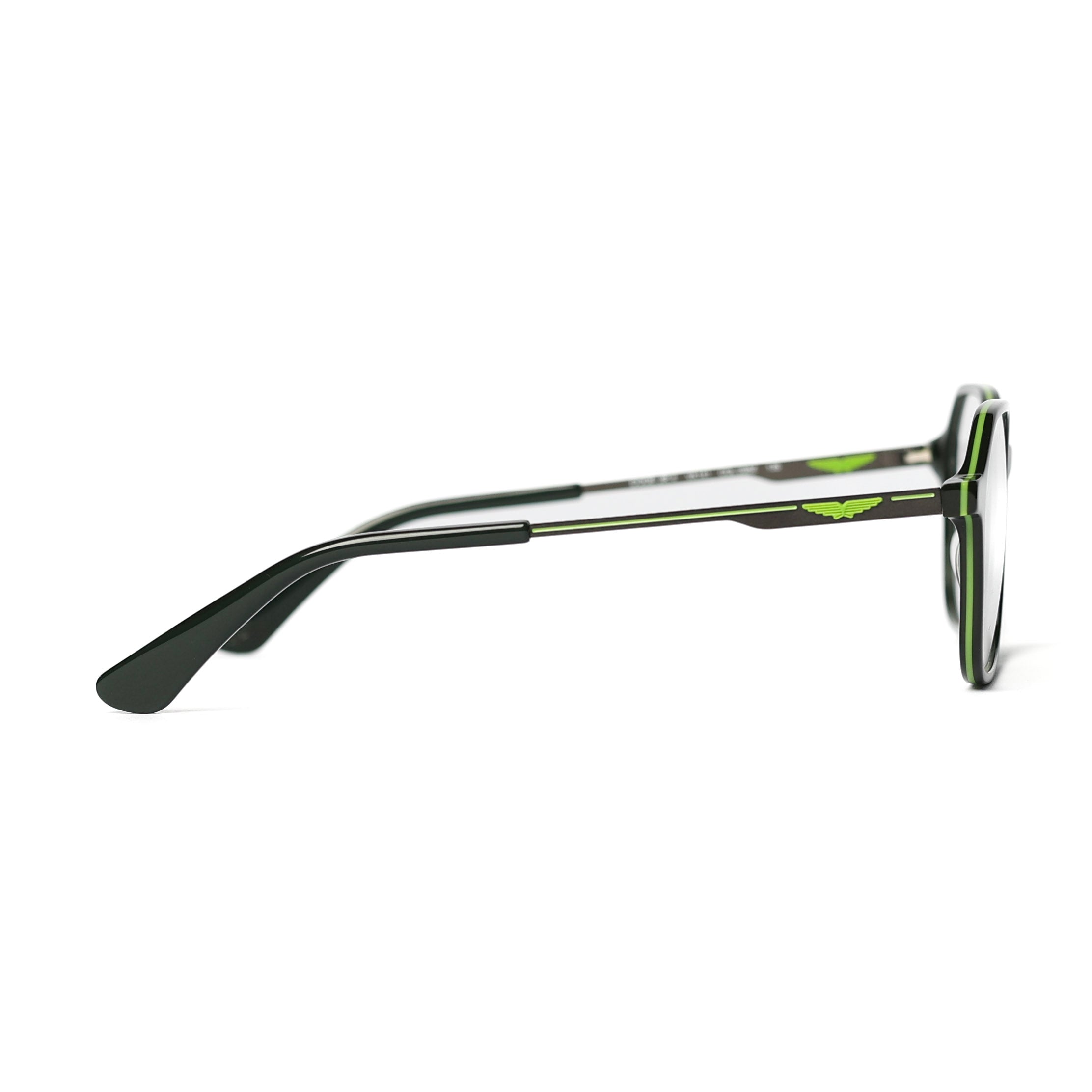 Square Dark Green Eyeglasses