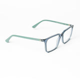 Square  Light Blue Eyeglasses